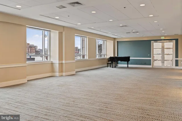a view of a lake with boats