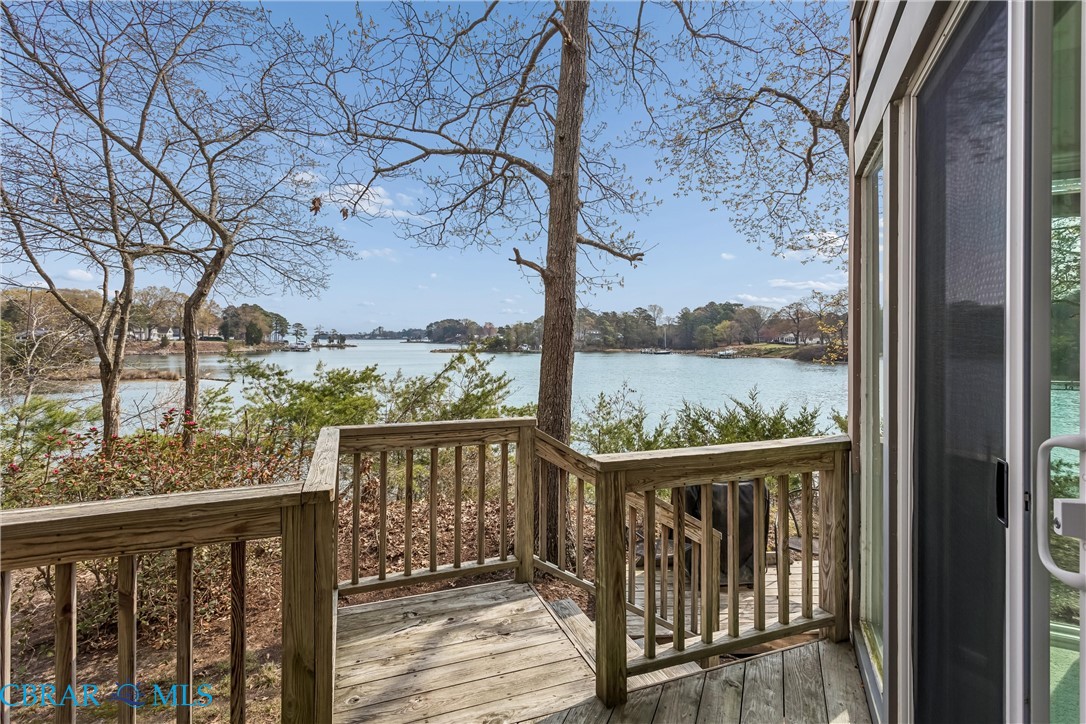 172 Sturgeon Creek Road Deltaville, VA 23043 - Photo 13 of 50 Wooden terrace featuring a water view