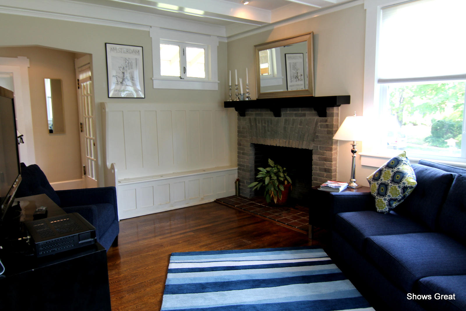1909 Greenwood Road Southwest Roanoke, VA 24015 - Photo 3 of 44 living room fireplace / built ins