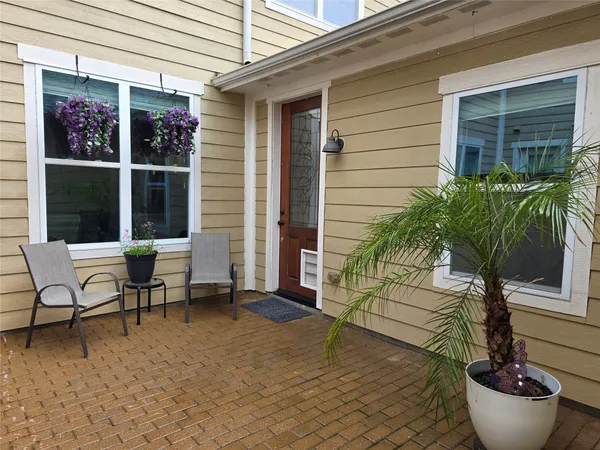 a view of a house with patio