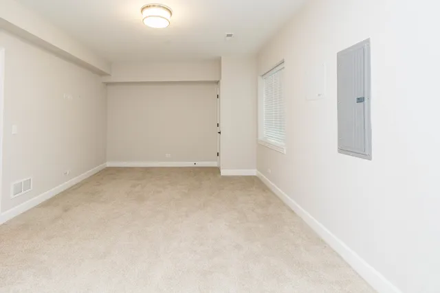 an empty room with a empty space