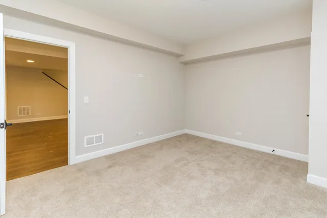 a view of an empty room