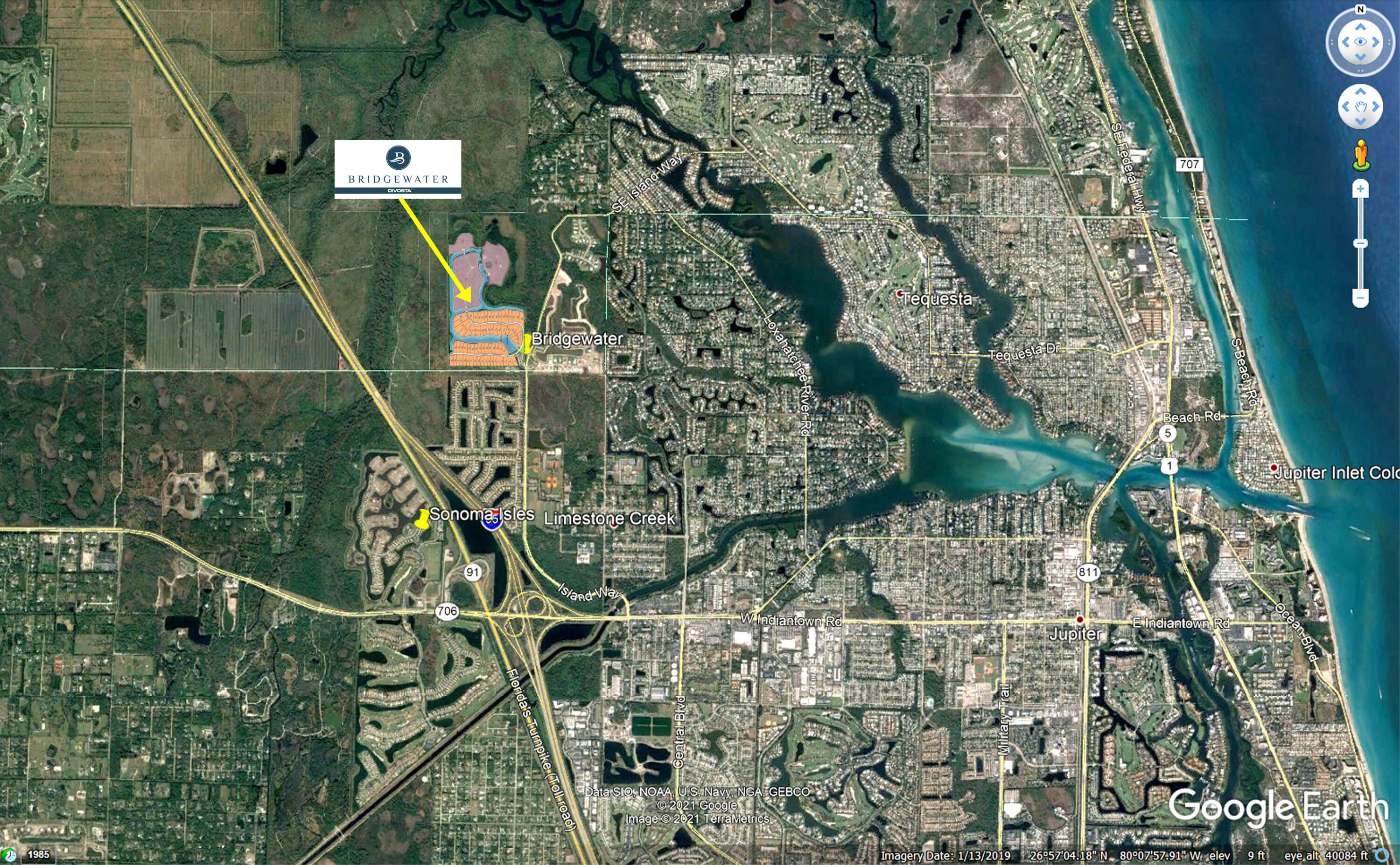 20153 Southeast Bridgewater Drive Jupiter, FL 33458 - Photo 2 of 19 a map view of location