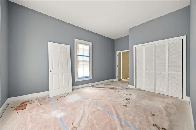 a view of a livingroom with a staircase