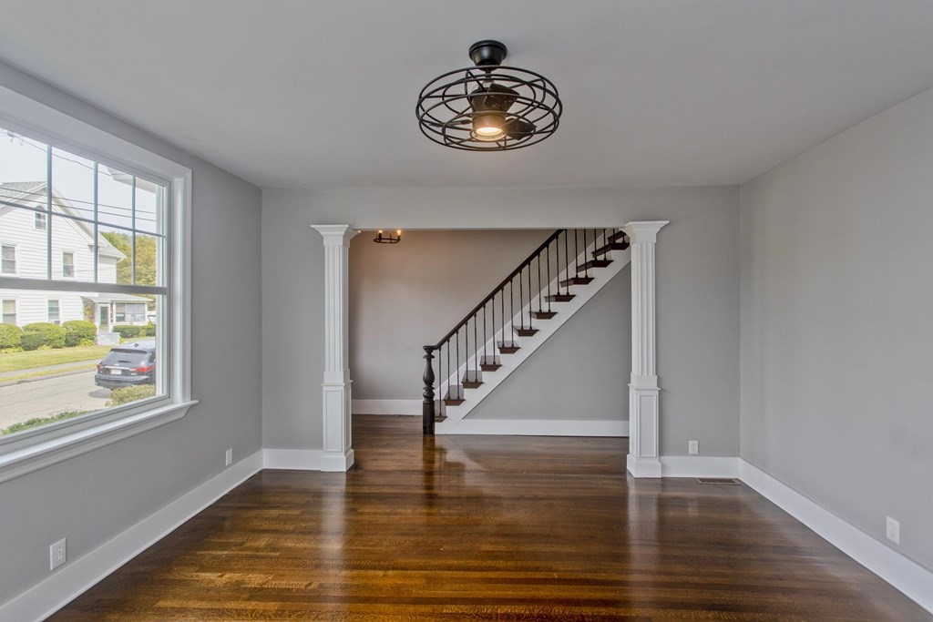 85 Chapel Street Warren, MA 01092 - Photo 8 of 42 a view of entryway and hall with wooden floor