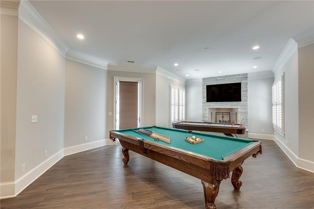 187 Fontaine Road Southwest Mableton, GA 30126 - Photo 61 of 84 a living room with pool table and a flat screen tv