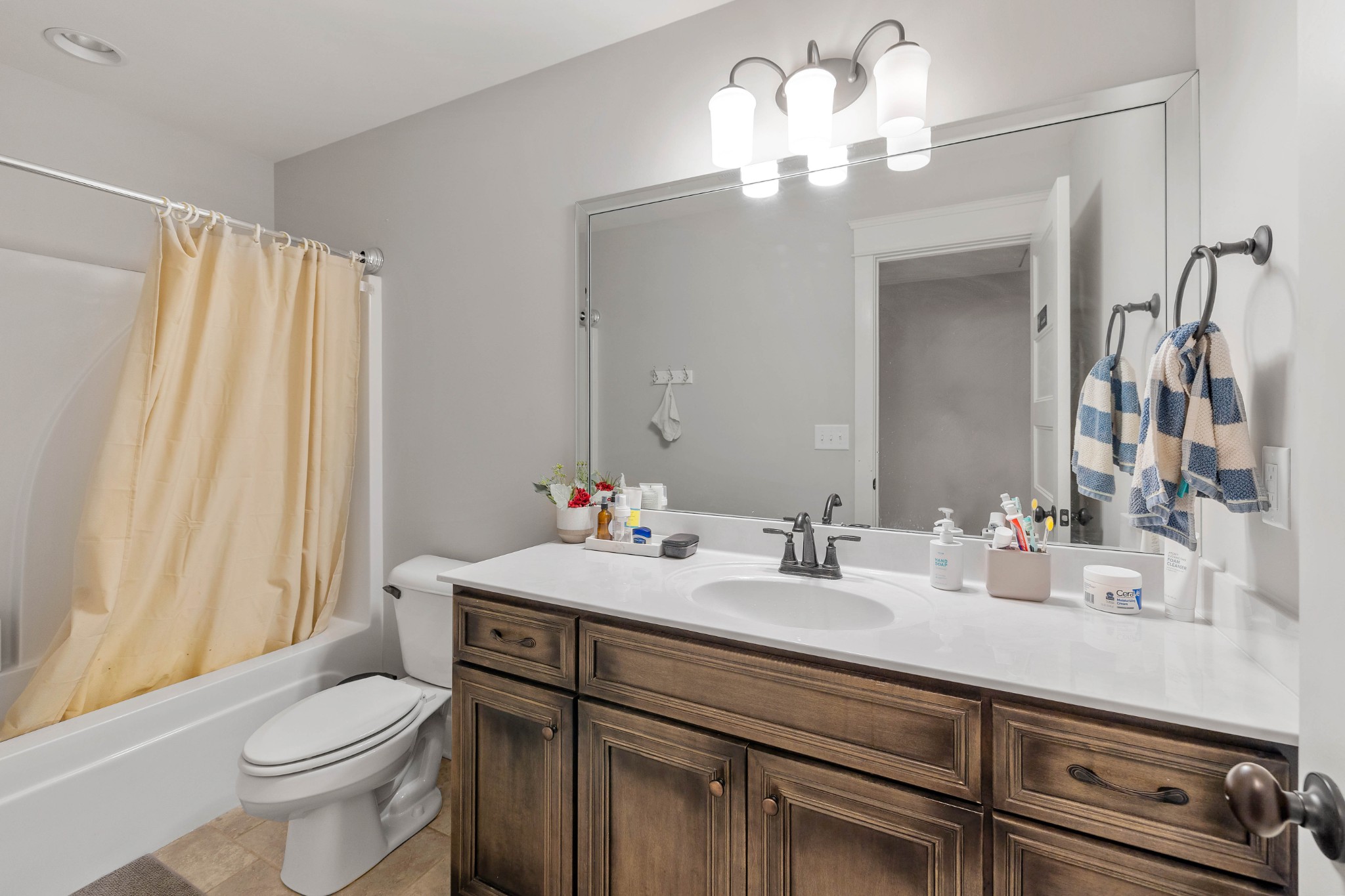 136 Neecee Drive Smyrna, TN 37167 - Photo 26 of 35 a bathroom with a sink a toilet and a mirror