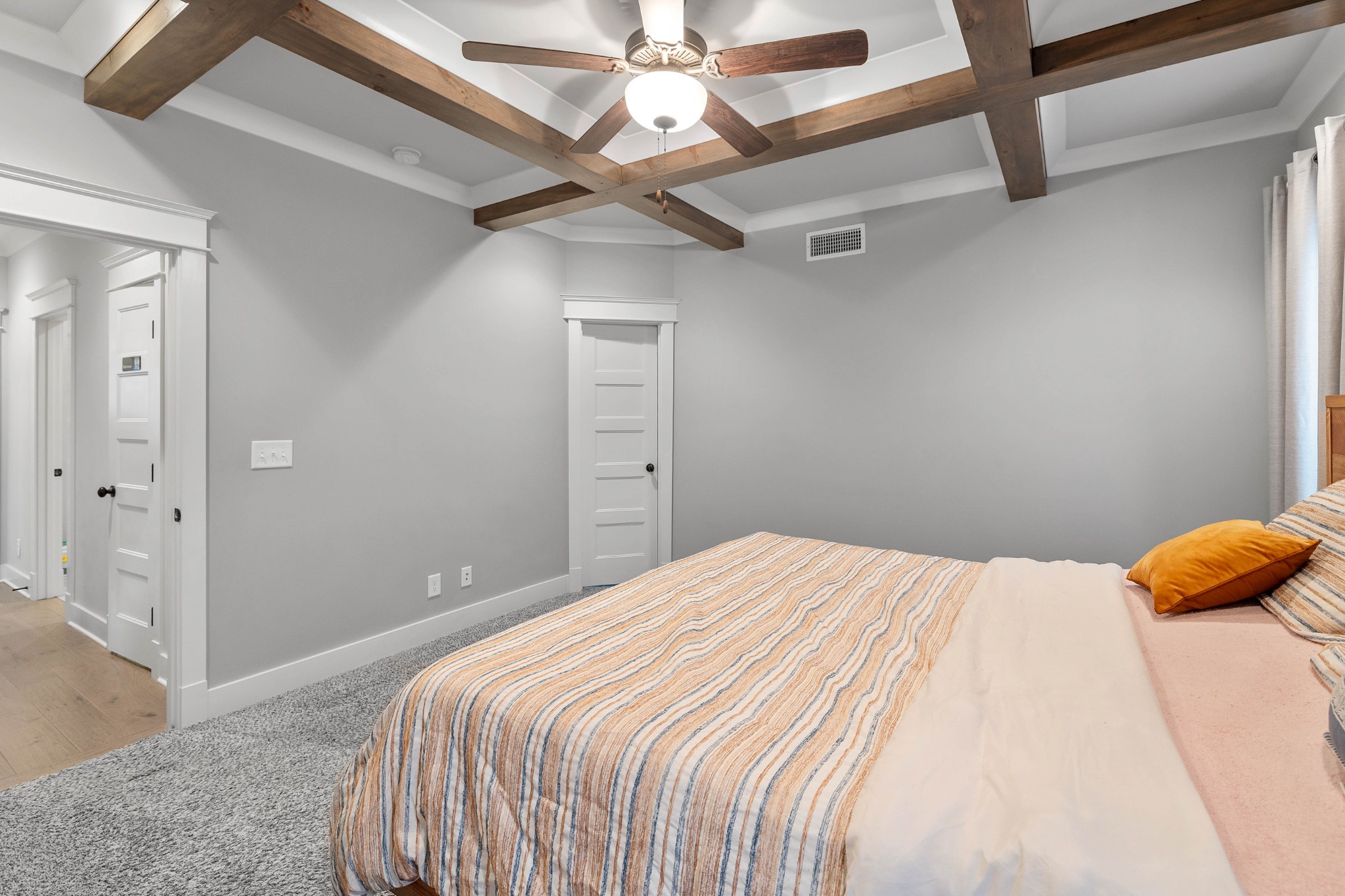 136 Neecee Drive Smyrna, TN 37167 - Photo 29 of 35 a bedroom with a bed and a ceiling fan