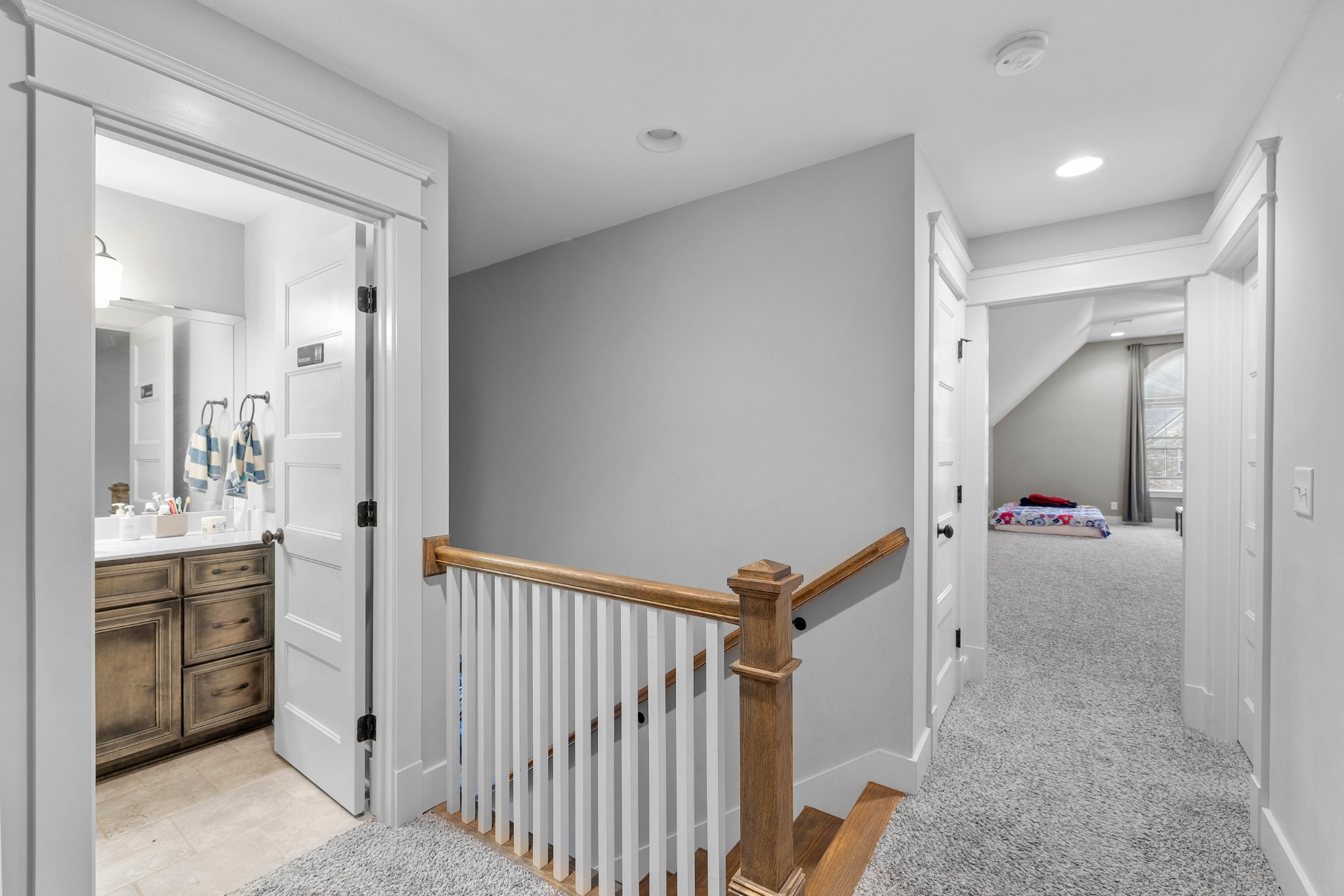 136 Neecee Drive Smyrna, TN 37167 - Photo 30 of 35 a view of a hallway to a livingroom and a livingroom with furniture