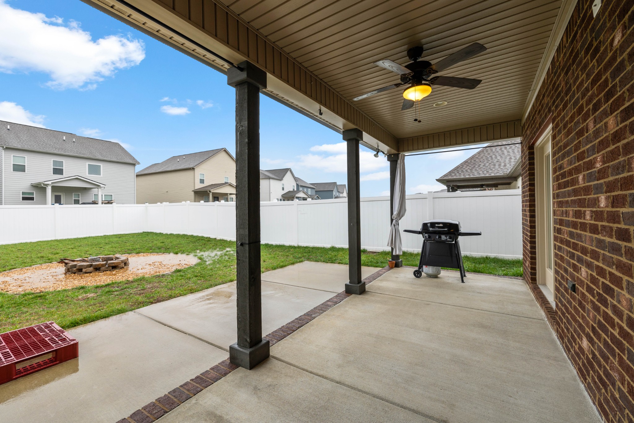 136 Neecee Drive Smyrna, TN 37167 - Photo 32 of 35 a view of a porch with chairs and backyard