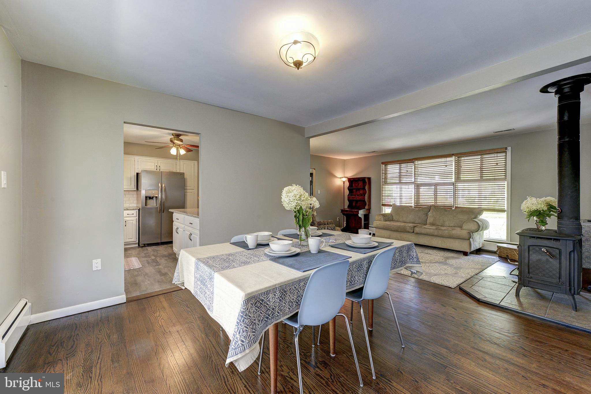 217 Becker Road North Wales, PA 19454 - Photo 13 of 32 open concept & wood stove