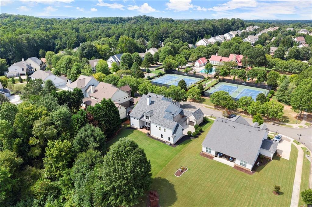 487 Carmichael Circle Canton, GA 30115 - Photo 63 of 65 an aerial view of a house with a garden
