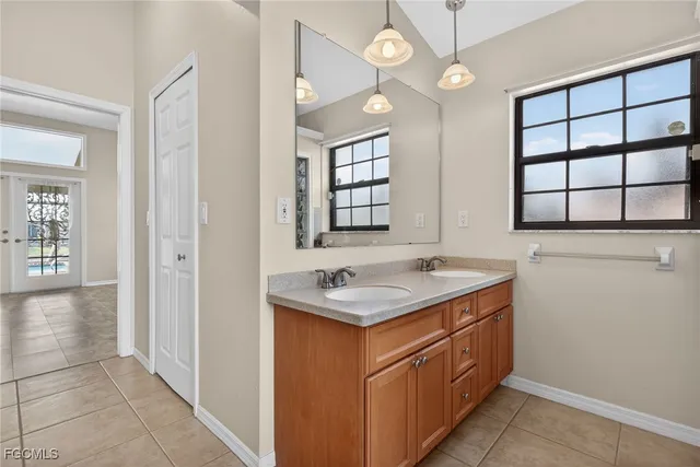 a view of walk in closet with window