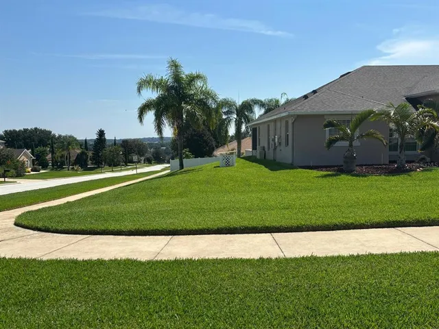 a view of a back yard of the house