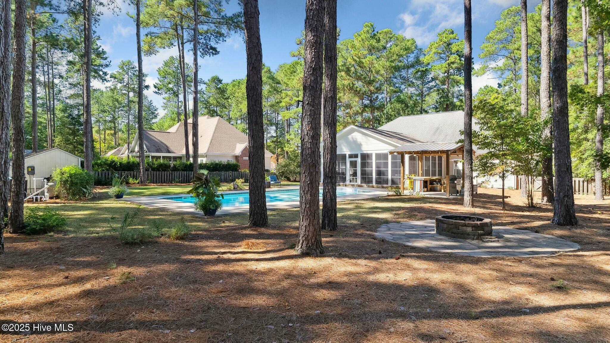 1215 Rays Bridge Road Whispering Pines, NC 28327 - Photo 42 of 54 Backyard