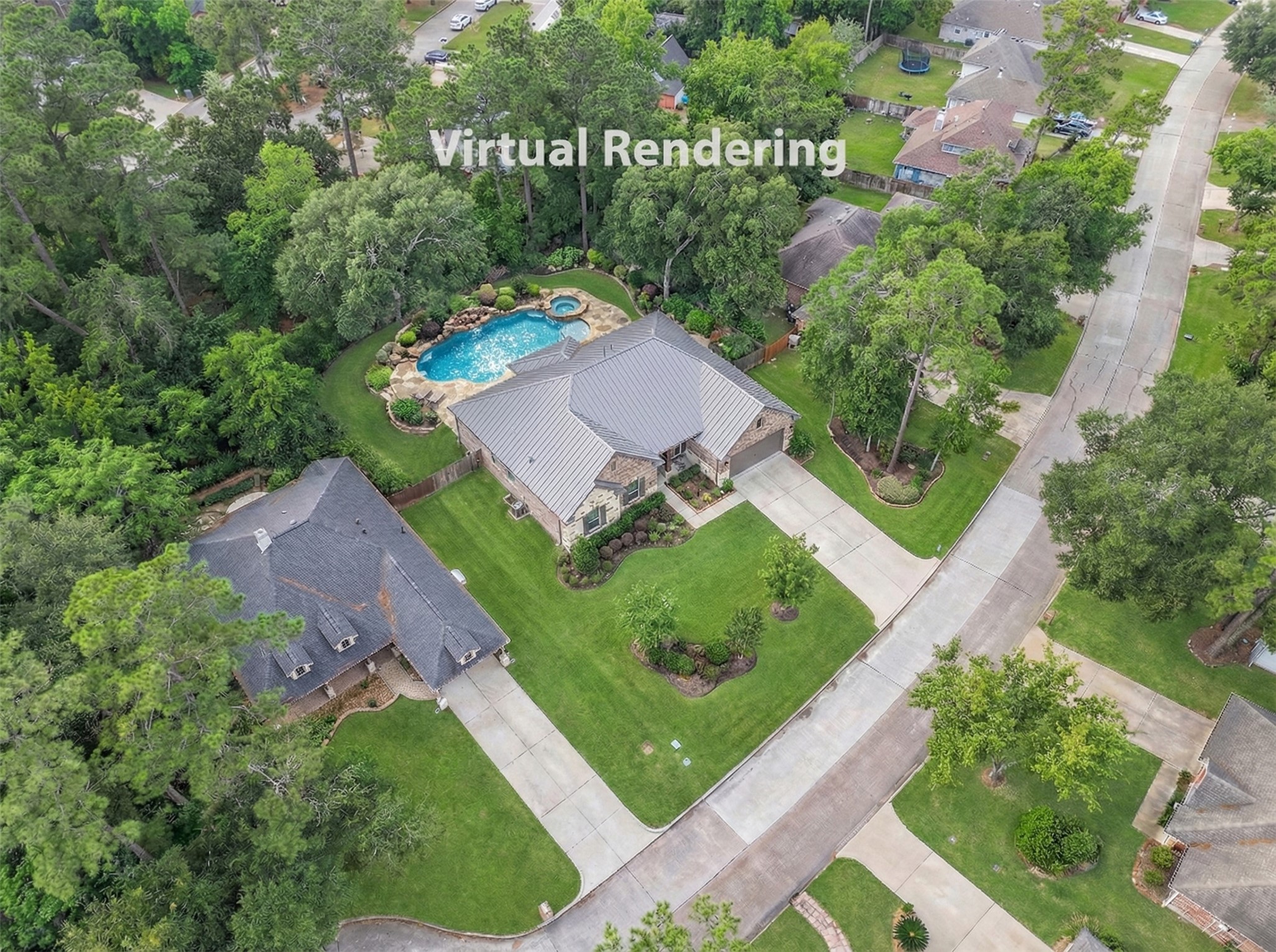 80 Summers Wind Street Conroe, TX 77356 - Photo 2 of 13 an aerial view of a house