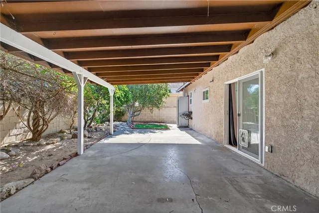 a view of backyard with green space