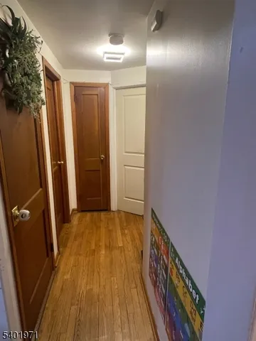 a view of hallway with stairs