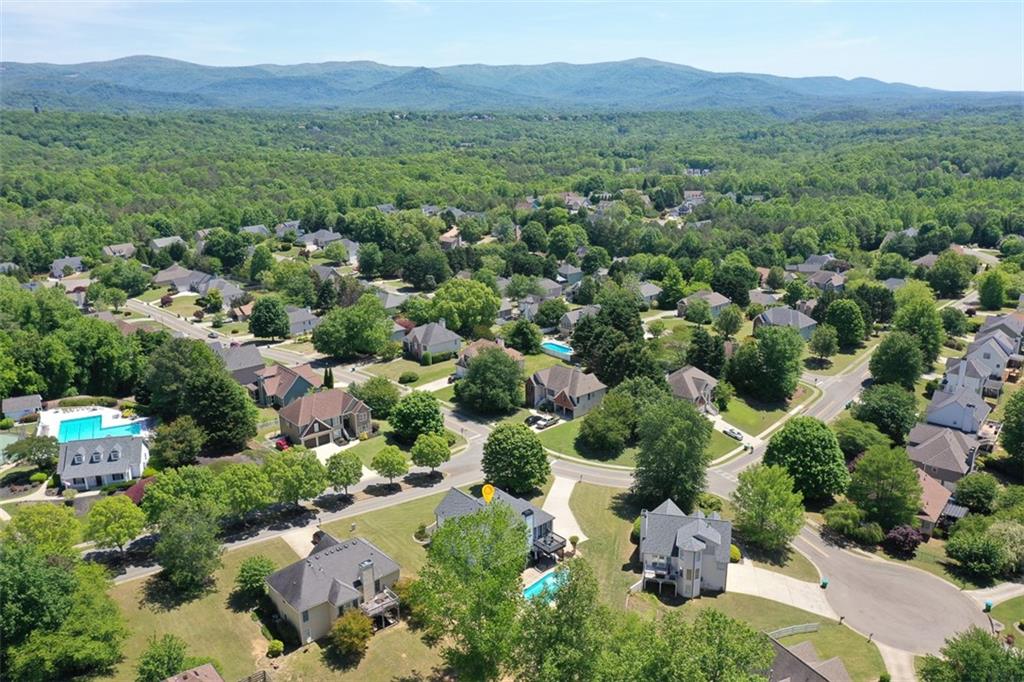 10 Arbor Hills Road South Talking Rock, GA 30175 - Photo 64 of 89 an aerial view of a town with trees