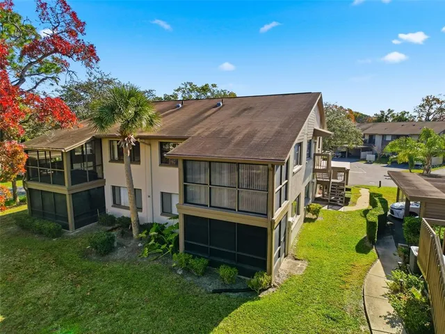 an aerial view of multiple house
