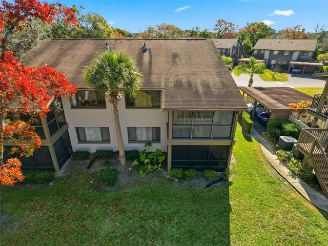 an aerial view of a city