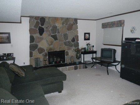 17673 Wayne Road Livonia, MI 48152 - Photo 8 of 16 NATURAL FIELDSTONE FIREPLACE