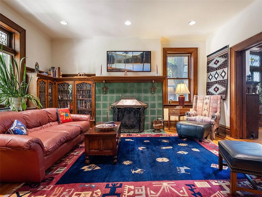 6417 Darlington Road Pittsburgh, PA 15217 - Photo 11 of 40 a living room with furniture a rug and a large window