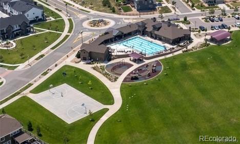 9540 Orion Way Arvada, CO 80007 - Photo 40 of 40 an aerial view of a house with a garden and trees