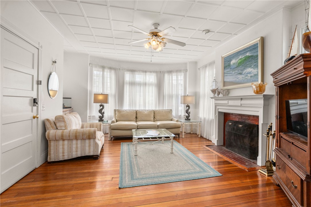 34 Bull Street Newport, RI 02840 - Photo 19 of 23 Fireplace and open bright entertaining space