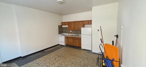 a view of kitchen and utility room