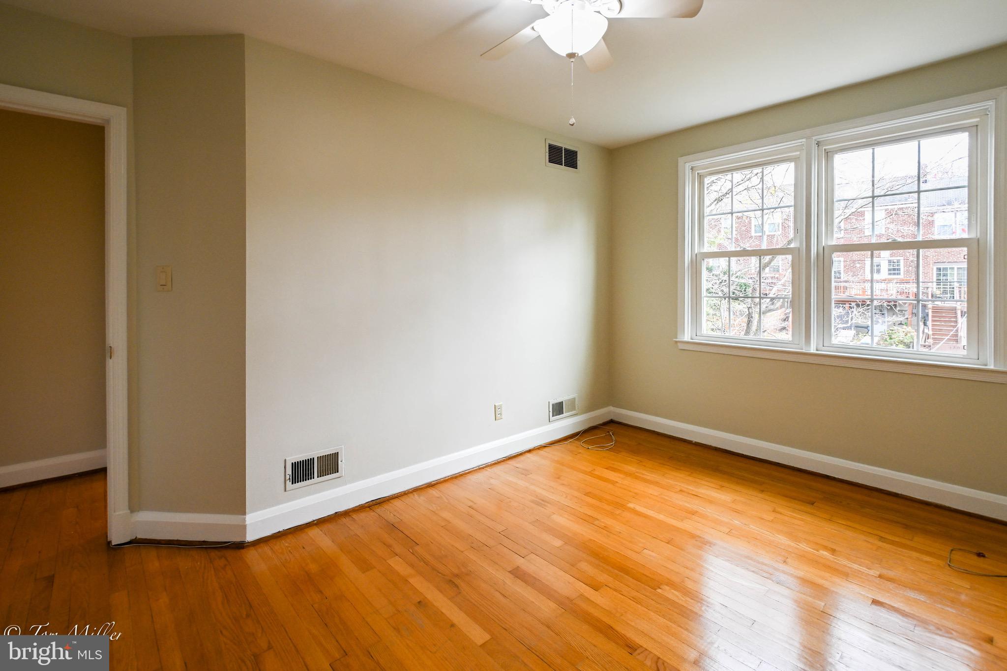 127 Stanmore Road Baltimore, MD 21212 - Photo 20 of 37 Light Filled Bedroom #2 w/ Ceiling Fan