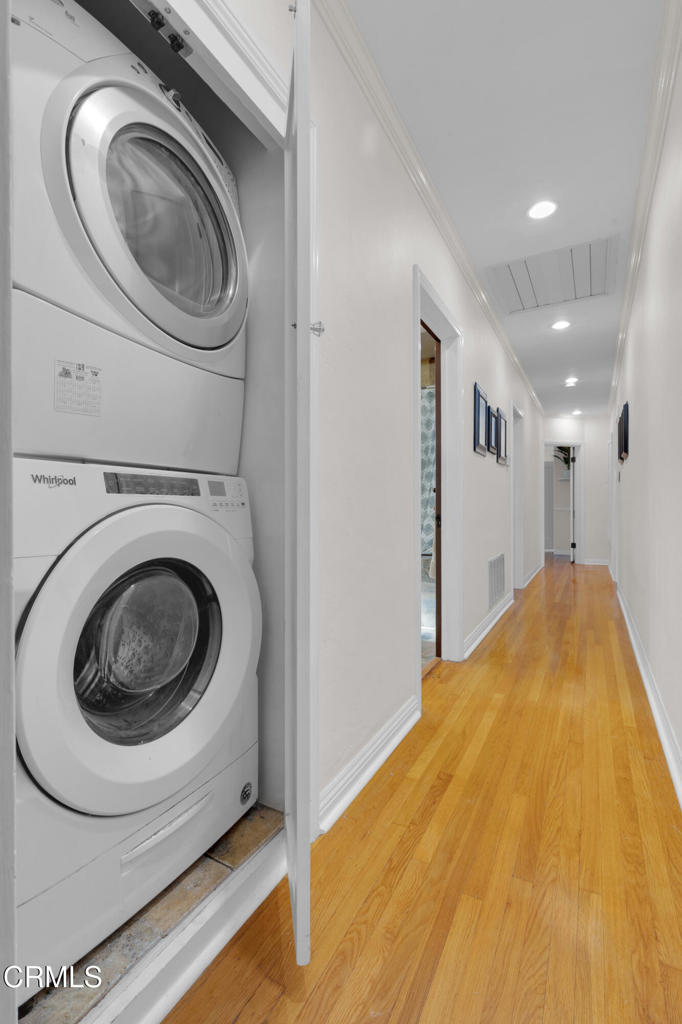 1807 Vistillas Road Altadena, CA 91001 - Photo 18 of 38 a view of a storage & utility room with a washer dryer