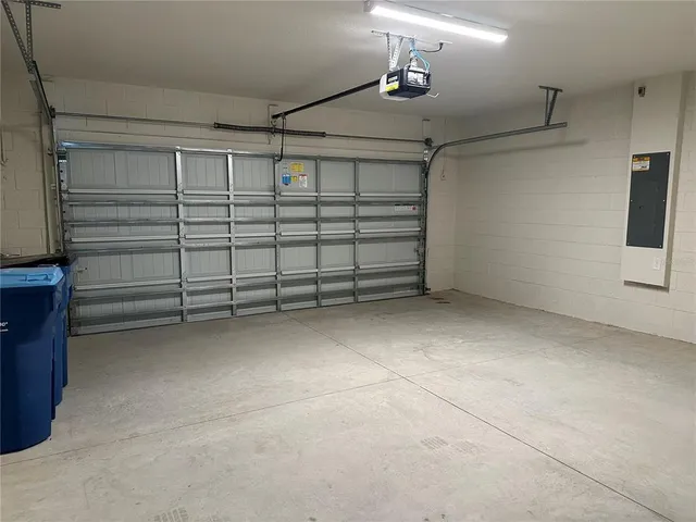 a view of porch with large window