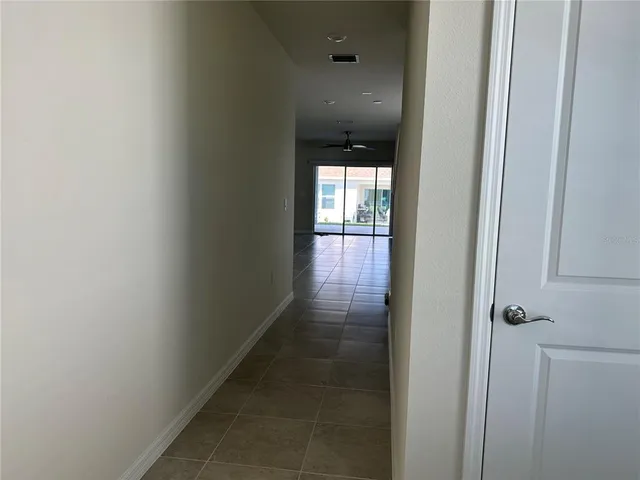 a view of hallway with window