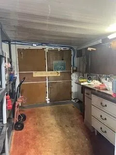 a room with storage and utility