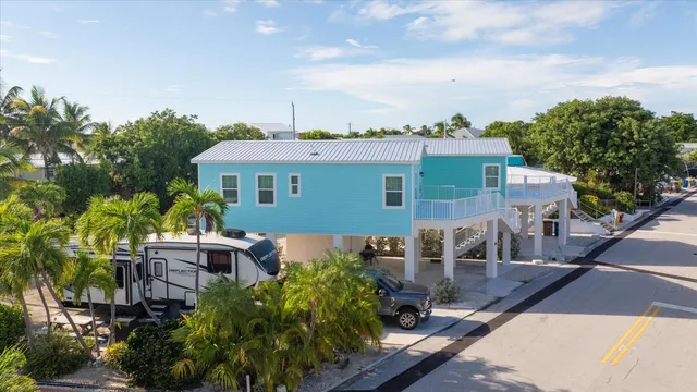a view of a balcony with city view