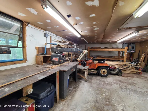 a view of car garage
