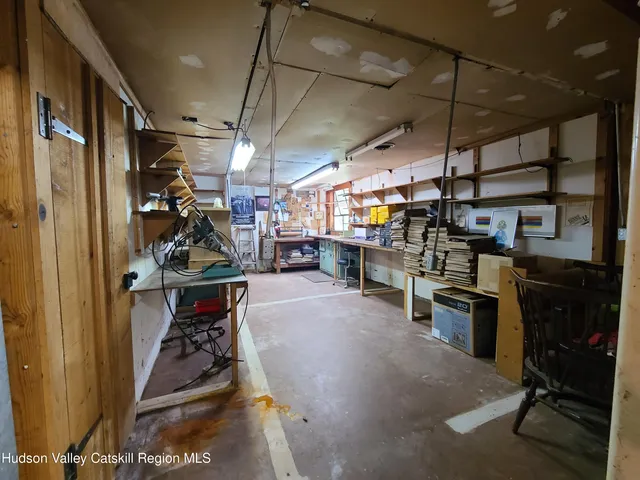 a view of a storage room