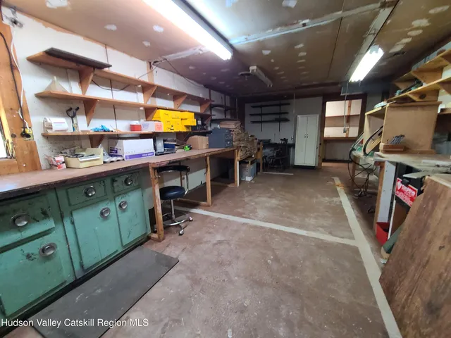 a kitchen with lots of counter top space