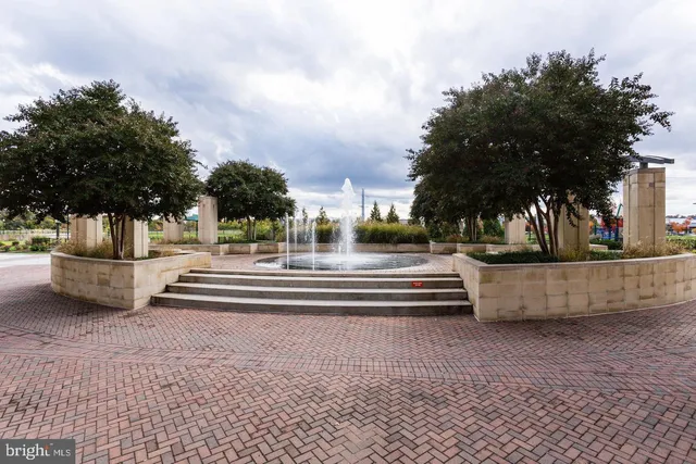 a view of outdoor space with fountain