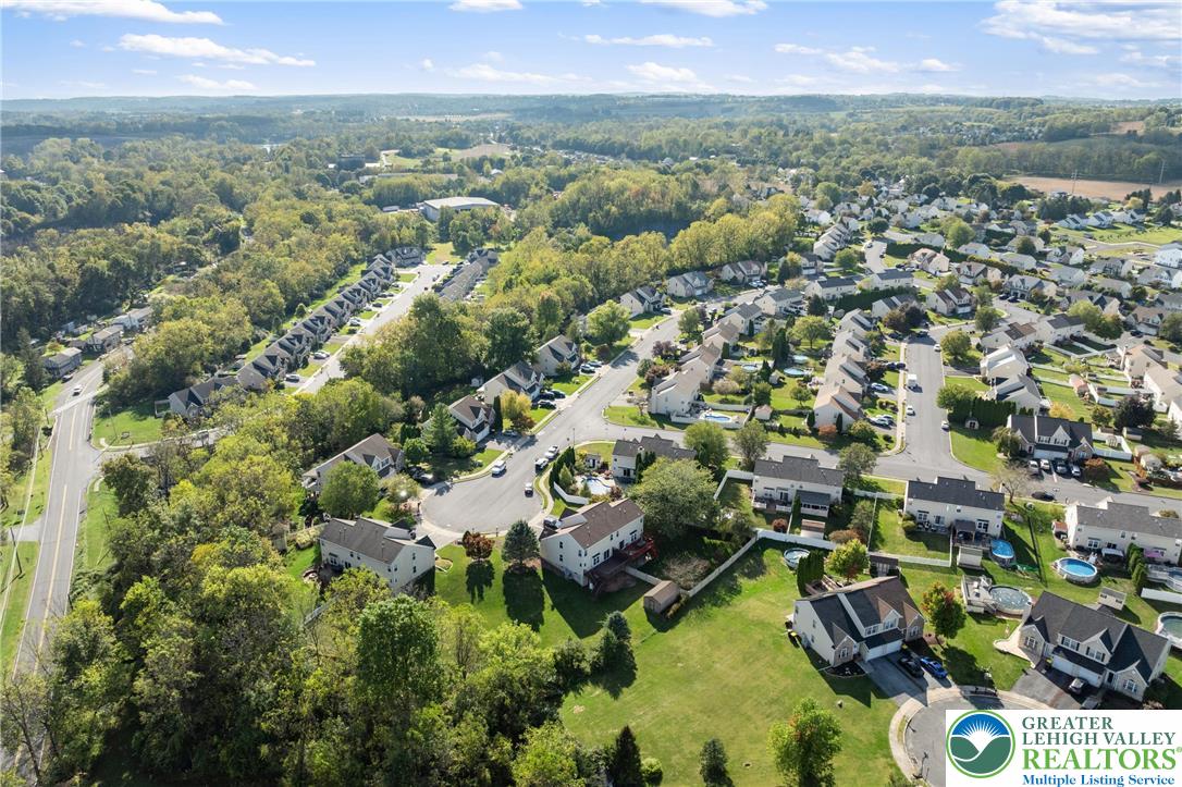 2226 Red Maple Drive Coplay, PA 18037 - Photo 52 of 69 an aerial view of residential houses with outdoor space and trees