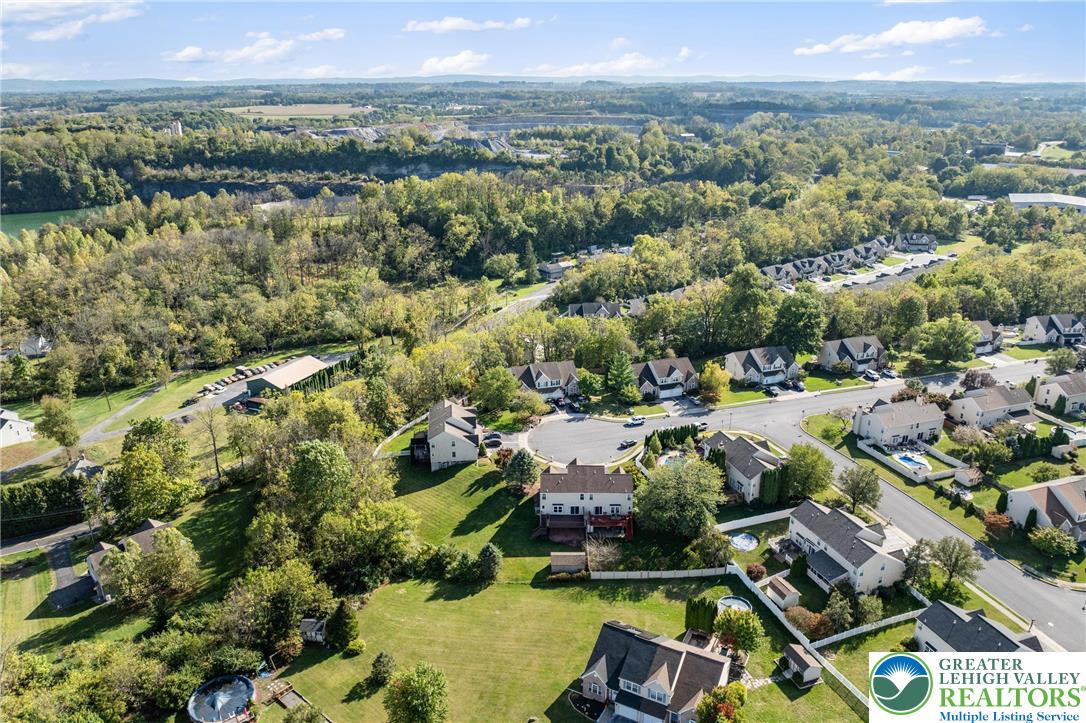 2226 Red Maple Drive Coplay, PA 18037 - Photo 53 of 69 an aerial view of residential houses with outdoor space and trees