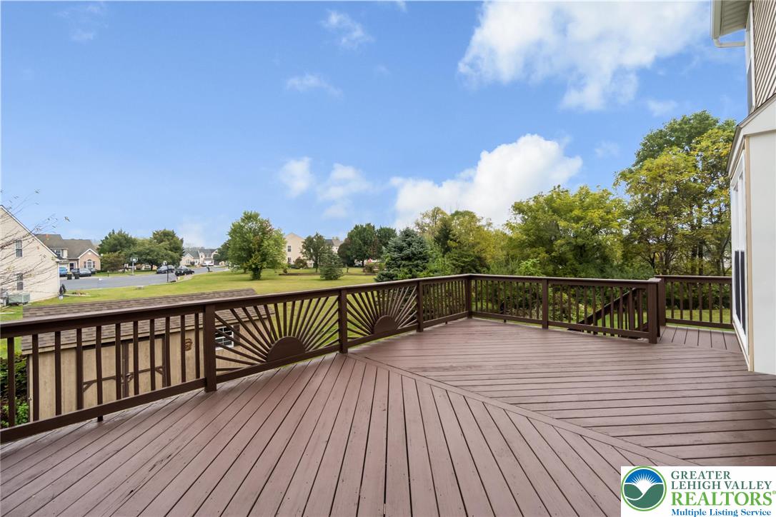 2226 Red Maple Drive Coplay, PA 18037 - Photo 59 of 69 a view of balcony with wooden floor and fence
