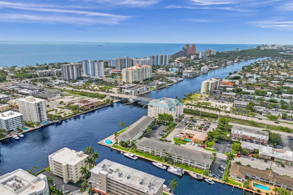 2895 Northeast 32nd Street, Unit 206 Fort Lauderdale, FL 33306 - Photo 17 of 22 a view of a city and ocean view