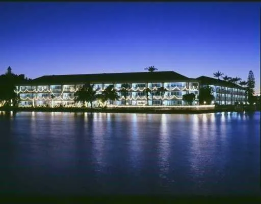 a view of a lake with a mountain