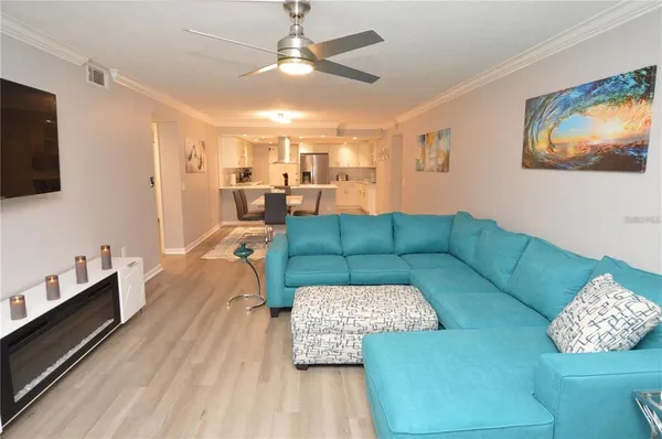 a bedroom with a bed and a table