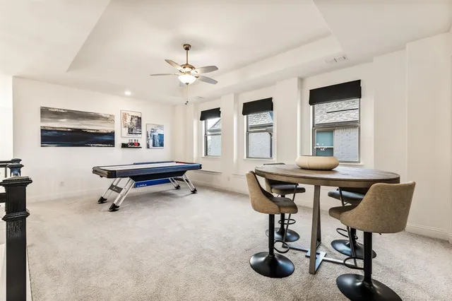 a workspace with furniture