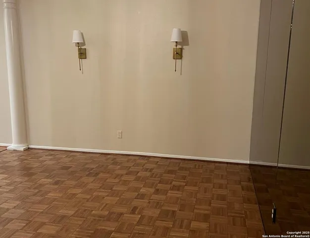 a view of an empty room