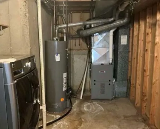a view of water heater room