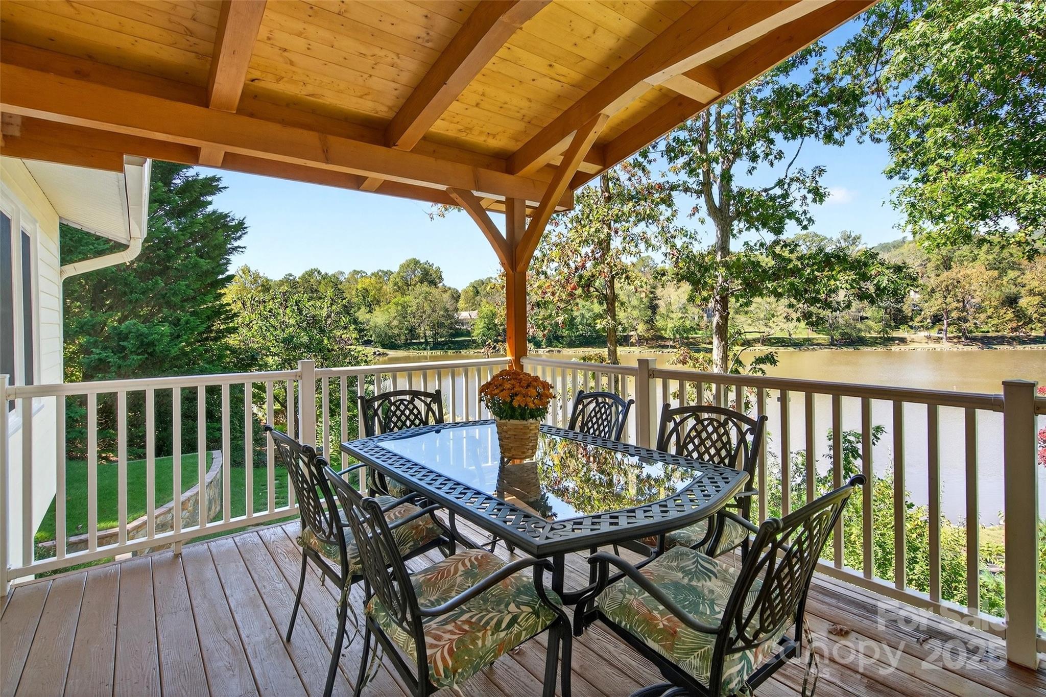 211 Rhododendron Avenue Black Mountain, NC 28711 - Photo 16 of 48 a view of a two chairs in the deck